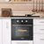 Baridi DH110 Built-In 5-Function Fan Assisted Oven with Timer 60cm, 55L Capacity - Black
