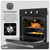 Baridi DH110 Built-In 5-Function Fan Assisted Oven with Timer 60cm, 55L Capacity - Black