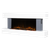 Baridi DH112 Wall Mounting Electric Fireplace with LED Flame Effect 52" - Grey