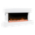 Baridi DH113 Wall Mounting Electric Fireplace with LED Flame Effect 46" - White