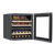 Baridi DH117 36 Bottle Built-In Wine Cooler with Beech Wood Shelves & LED Light - Black