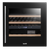 Baridi DH117 36 Bottle Built-In Wine Cooler with Beech Wood Shelves & LED Light - Black