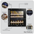 Baridi DH117 36 Bottle Built-In Wine Cooler with Beech Wood Shelves & LED Light - Black