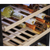 Baridi DH118 57 Bottle Built-In Dual Zone Wine Cooler with Beech Wood Shelves & LED Light - Black