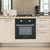 Baridi DH124 Integrated Fan-Assisted Electric Oven 60cm 55L Capacity - Black