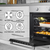 Baridi DH125 Integrated Fan-Assisted Electric Oven 60cm 55L Capacity - Black/Stainless Steel