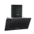 Baridi DH129 Angled Chimney Cooker Hood with Carbon Filters & LED Lamp - Black Glass