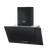 Baridi DH129 Angled Chimney Cooker Hood with Carbon Filters & LED Lamp - Black Glass