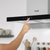 Baridi DH130 T-Shape Chimney Cooker Hood with Carbon Filters 60cm - Stainless Steel