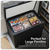 Baridi DH151 Freestanding Chest Freezer 199L Capacity - Black
