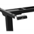 Dellonda DH16 Dual Motor Ultra-Quiet Desk Frame with Digital Controls 100kg Capacity - Black
