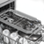 Baridi DH166 Slimline Freestanding Dishwasher 45cm Wide 10 Place Settings - Silver