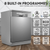 Baridi DH167 Regular Sized Freestanding Dishwasher 60cm Wide 14 Place Settings - Silver