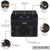 Baridi DH172 Dual Zone Air Fryer 8L with 8-in-1 Functions Touch Controls, Easy-Clean, Black - DH172