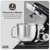 Baridi DH173 1500W Stand Mixer with Accessories 6L - Black