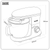 Baridi DH173 1500W Stand Mixer with Accessories 6L - Black