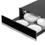 Baridi DH202 Integrated Warming Drawer 60cm - Black/Stainless Steel
