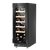 Baridi DH203 20 Bottle Slim Built-In Wine Cooler with Digital Touchscreen Controls, Beech Wood Shelves & Internal LED Light - Black
