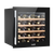 Baridi DH206 36 Bottle Built-In Wine Cooler with Touchscreen Controls, Beech Wood Shelves & LED Light - Black