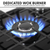 Baridi DH226 Gas Hob with 4 Cooking Zones 60cm - Black