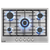 Baridi DH227 Gas Hob with 5 Cooking Zones 70cm - Stainless Steel