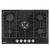 Baridi DH228 Gas Hob with 5 Cooking Zones 70cm - Black