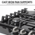 Baridi DH228 Gas Hob with 5 Cooking Zones 70cm - Black