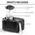 Baridi DH238 Automatic Churning Ice Cream Machine 1L Capacity - Black