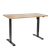 Dellonda DH242 Single Motor Ultra-Quiet Adjustable-Height Electric Sit/Stand Desk - Oak Desktop