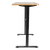Dellonda DH242 Single Motor Ultra-Quiet Adjustable-Height Electric Sit/Stand Desk - Oak Desktop