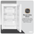 Baridi DH250 55cm Undercounter Freezer with Adjustable Thermostat 85L - White