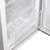 Baridi DH250 55cm Undercounter Freezer with Adjustable Thermostat 85L - White