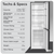 Baridi DH253 47cm 60/40 Fridge Freezer, 157L Capacity Low Frost