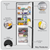 Baridi DH253 47cm 60/40 Fridge Freezer, 157L Capacity Low Frost
