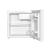 Baridi DH256 Tabletop Fridge with Ice Box, 46L Capacity, Adjustable Thermostat - White