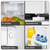 Baridi DH256 Tabletop Fridge with Ice Box, 46L Capacity, Adjustable Thermostat - White