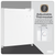 Baridi DH256 Tabletop Fridge with Ice Box, 46L Capacity, Adjustable Thermostat - White