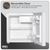 Baridi DH256 Tabletop Fridge with Ice Box, 46L Capacity, Adjustable Thermostat - White