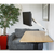 Dellonda DH26 Adjustable Single Monitor Arm with 360° Rotation - White