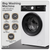 Baridi DH262 8kg Washing Machine, Front Loading, 1400rpm Energy Rating A – White