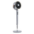 Baridi DH264 12" Pedestal Fan with Remote Control, Back Light & 12hr Timer - Grey
