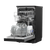 Baridi DH267 Slimline Freestanding Dishwasher 45cm Wide 10 Place Settings - Black