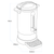Baridi DH270 Hot Water Boiler, Tea Urn, 20L Capacity, Stainless Steel