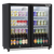 Baridi DH272 Back Bar Drinks Fridge/Cooler with Double Hinged Door & Security Lock 190L - Black