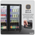 Baridi DH272 Back Bar Drinks Fridge/Cooler with Double Hinged Door & Security Lock 190L - Black