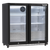 Baridi DH272 Back Bar Drinks Fridge/Cooler with Double Hinged Door & Security Lock 190L - Black