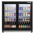 Baridi DH273 Back Bar Drinks Fridge/Cooler with Double Sliding Door & Security Lock 190L - Black