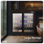 Baridi DH273 Back Bar Drinks Fridge/Cooler with Double Sliding Door & Security Lock 190L - Black