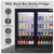 Baridi DH273 Back Bar Drinks Fridge/Cooler with Double Sliding Door & Security Lock 190L - Black