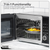 Baridi DH277 7-in-1 Air Fryer Microwave & Grill, 28L Capacity - Black